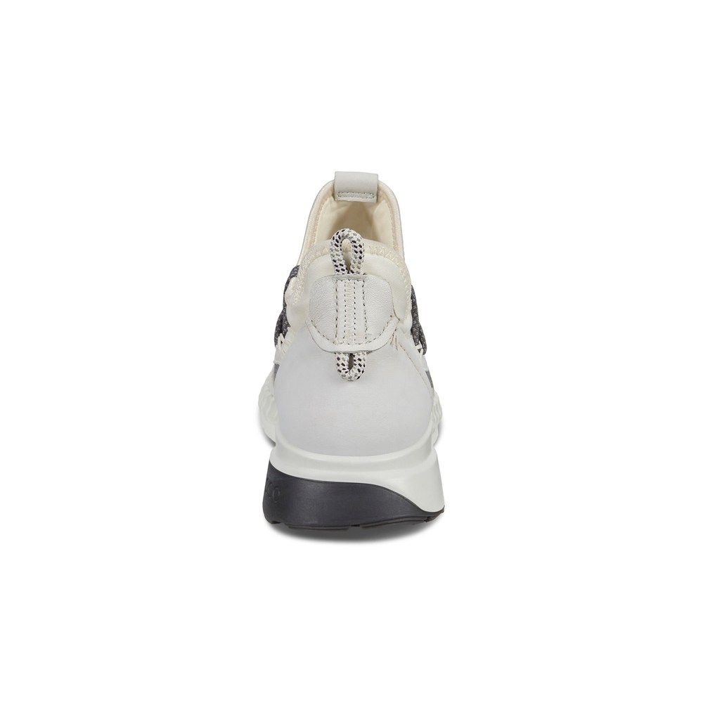 Womens Hiking Shoes - ECCO Zipflex Low - White - 8342NACSW